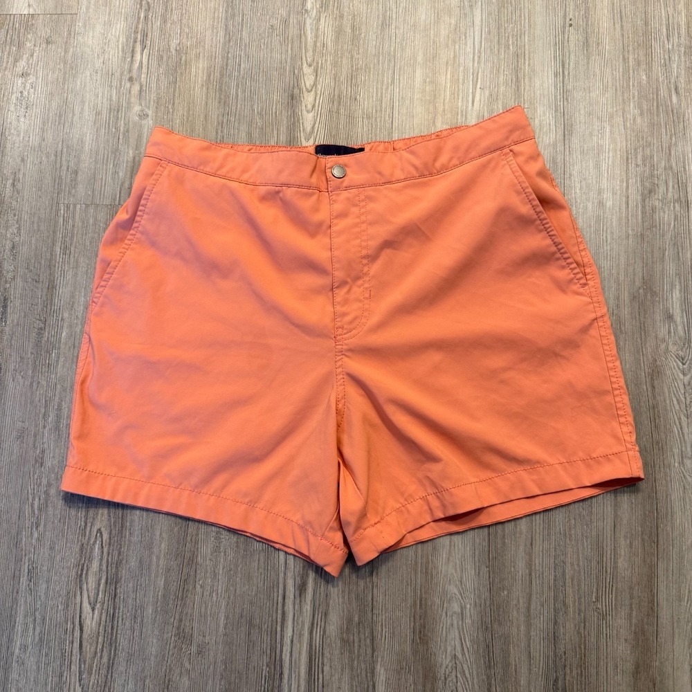 Abercrombie & Fitch Mens Large Lined Swim Shorts Coral‎